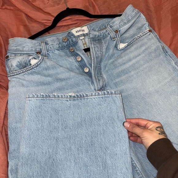 Agolde Low Rise Baggy in Spark - Picture 9 of 11